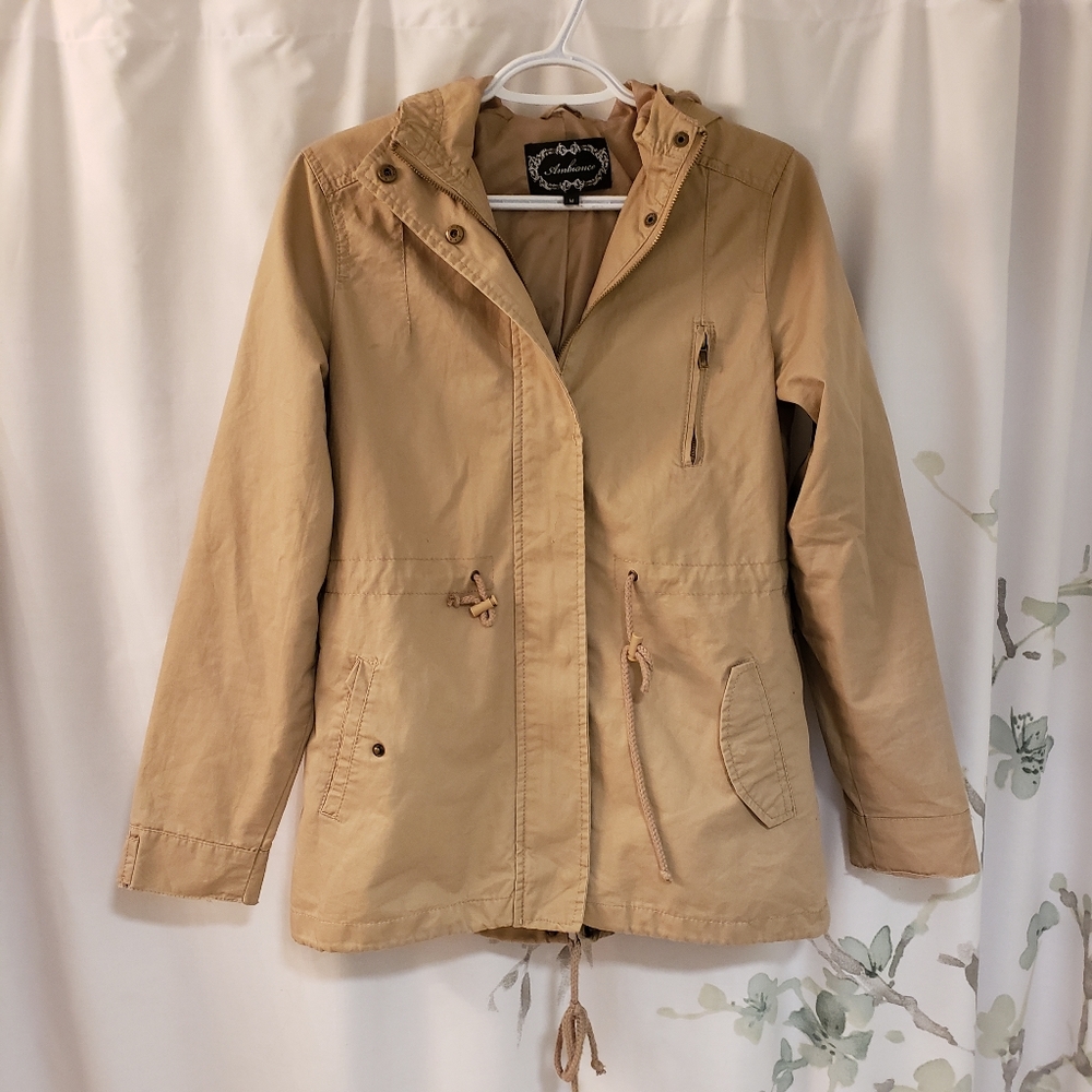 Ambiance Tan Hooded Jacket